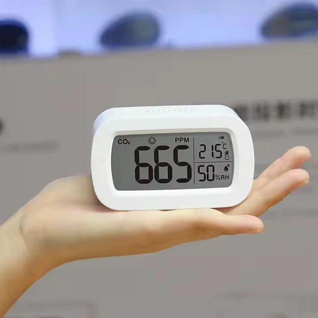 CO2 детектор качества воздуха sCO2 метр детектор углекислого газа датчик температуры и влажности USB умный монитор качества воздуха с ЖК-дисплеем D