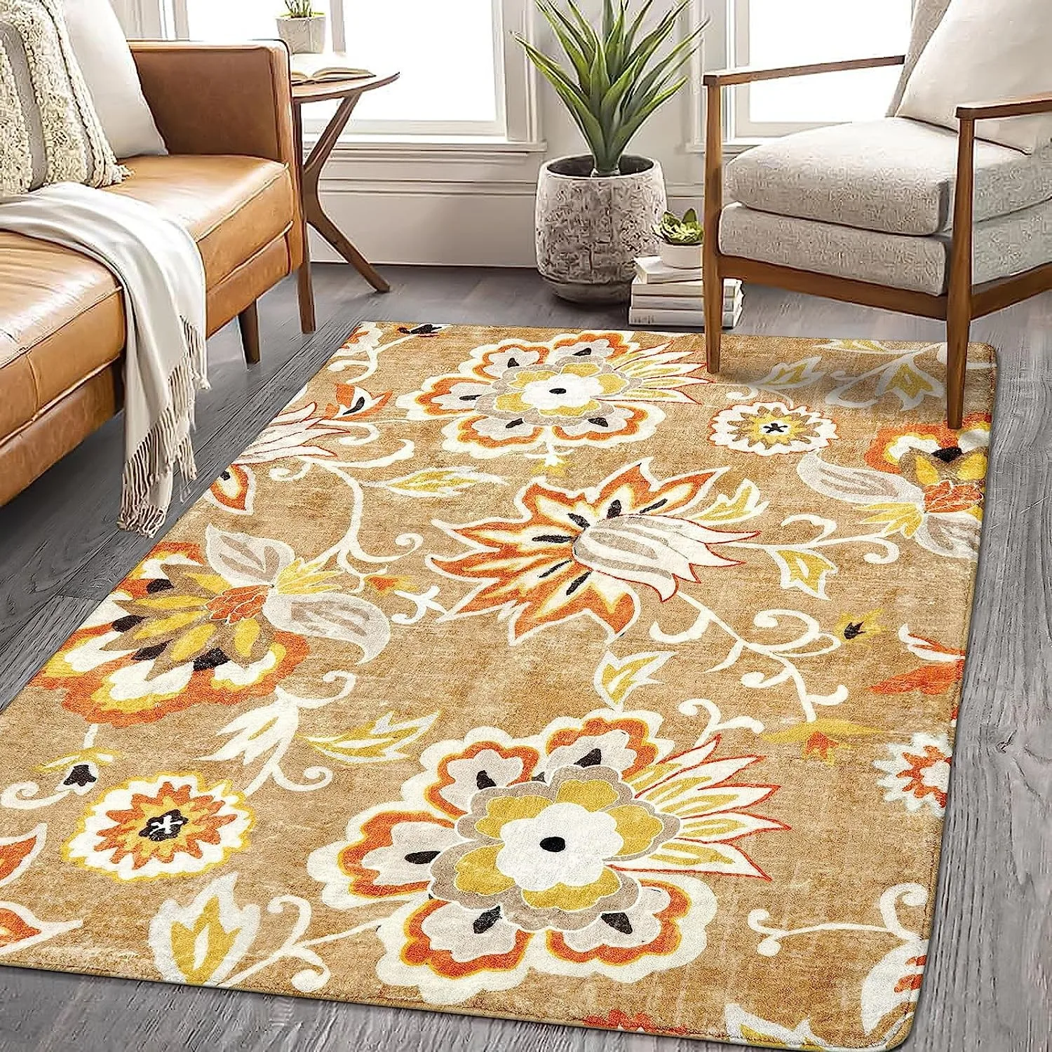 Vintage Nordic floral cashmere Home living room hallway cloakroom full carpet bedroom bed blanket