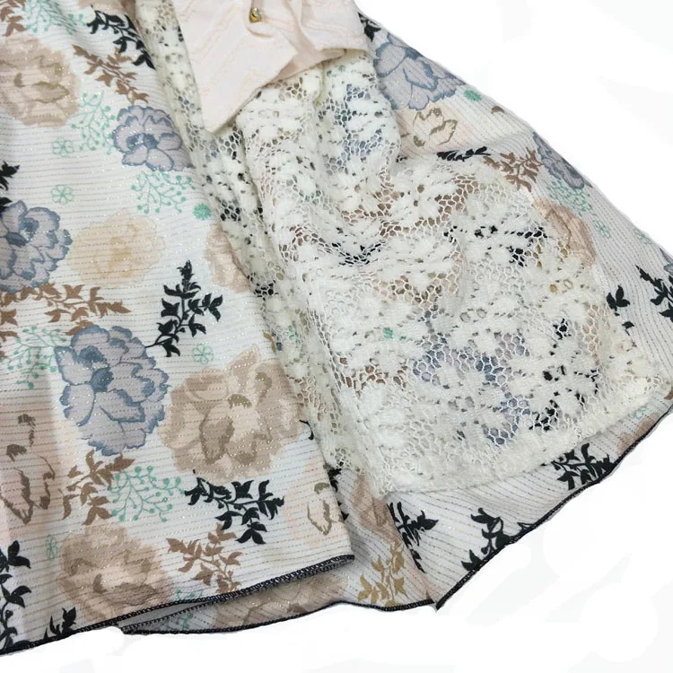 2021Children Girls Sleeveless Lapel Collar Retro Vintage Floral Printed Party Summer Dress Children Party Dresses