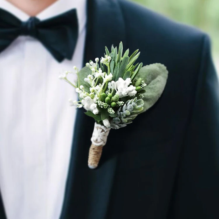 Wholesale Brooches And Pins Customize Wedding Corsage Brooches Groom Pin