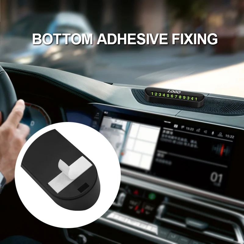 ABS Temporary Car Parking Card Adsorbed Luminous Hidden For Nissan Qashqai Juke X-Trail Patrol Navara Tiida Micra Almera Rogue