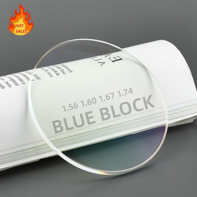 Объектив оптовый продавец 1 56 60 67 74 вырезать UV420 одновидный Shmc Гидрофобный по рецепту анти-gare твердый с розовым покрытием EMI объектив