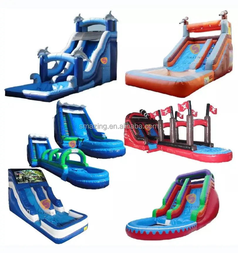 Hot Sell Water Slide Pool House Jumper Bouncy Jump Castle Bouncer Commercial Inflatable Water Slide For Kid