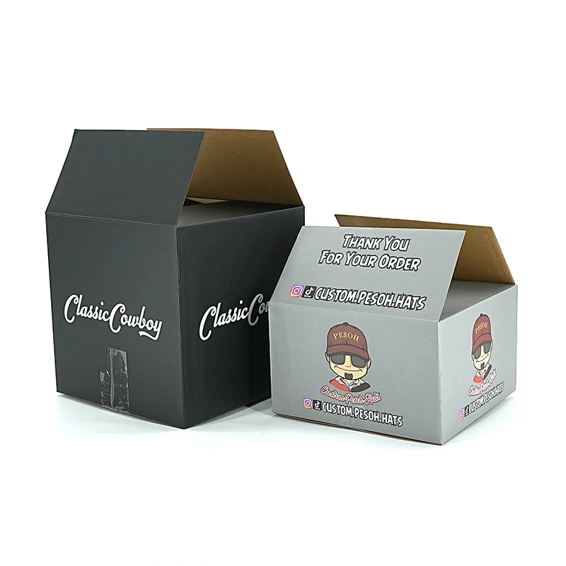 Forests Custom  Black Matte Packing Carton Shipping box for Clothing Bodywash