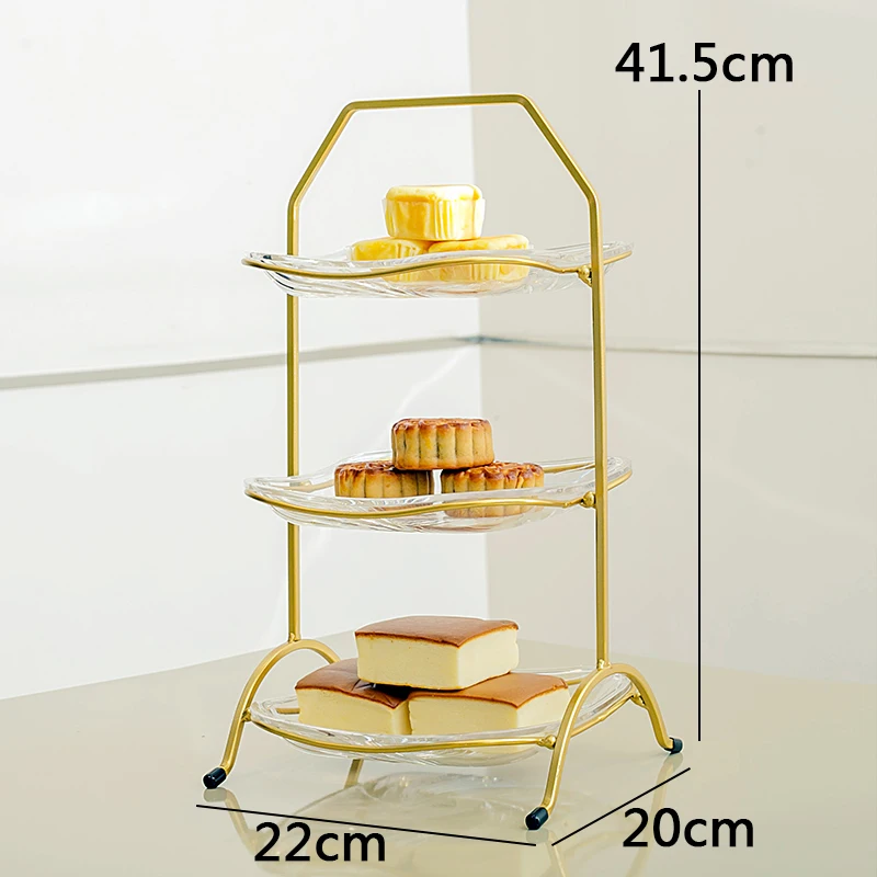Dessert Holder Stand Display Desktop Dessert Display Stand Gold for Hotel Restaurant Metal Cake Stands for Wedding Cakes Stocked