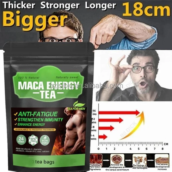 factory price maca energy tea Relieve fatigue herbal Strengthen the body for men ginseng sexual maca energy tea high quality