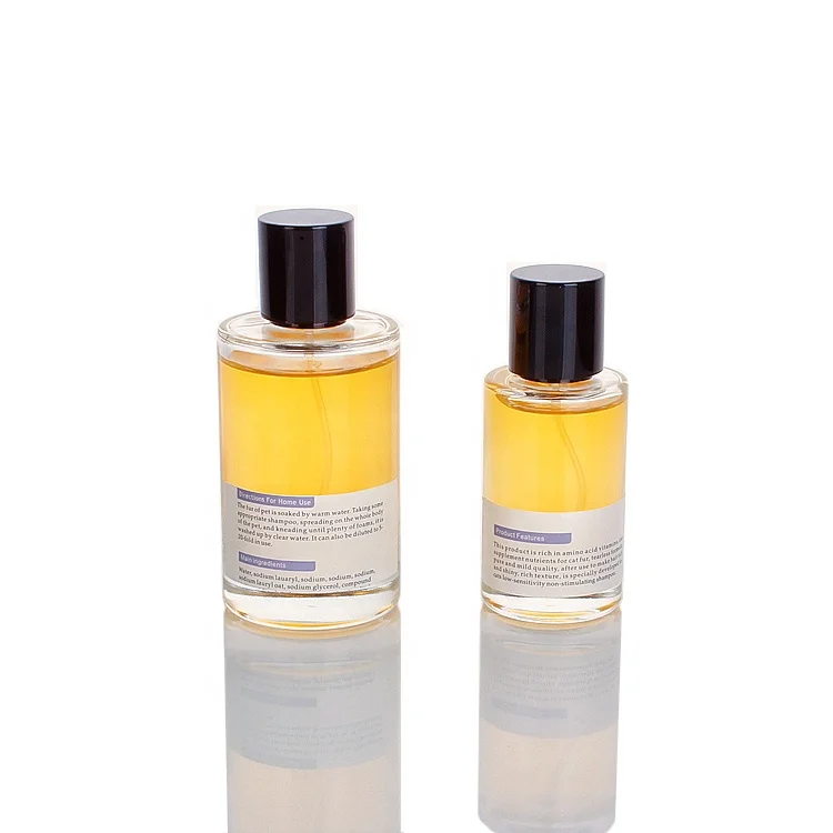 China custom 50ml 100ml   round empty perfume bottle luxury glass perfume bottle with box