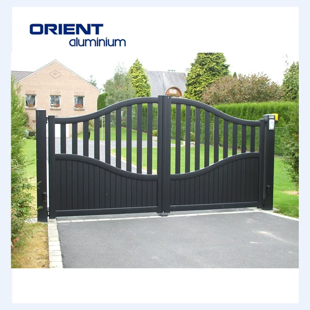 Shandong Automatic Modern Aluminium Modern Gate Kit Main House Aluminium Gate Courtyard Single Aluminum Gate Garden Gates Prices