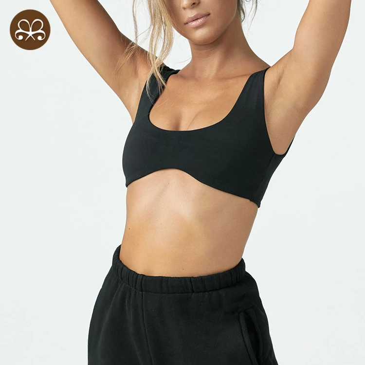 Custom 2022 sports bra sleeveless shaped beauty yoga bra running fitness yoga clothes top women