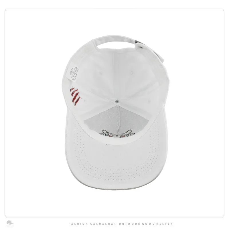 Embroidery Tiger Custom Logo 6 Panel Baseball Cap with Good Quality Good Service