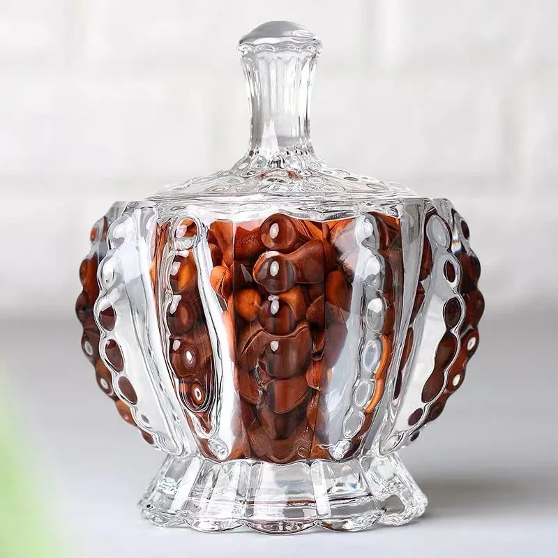 Elegant Vintage Best Selling Household Wedding Decoration Kitchen Home Glass Storage Candy Jars