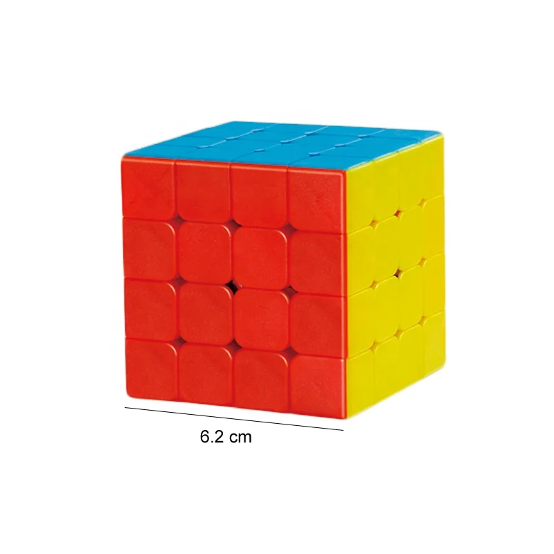 Brain Toy Speed Cube Plastic Turning Magnetic Magic Puzzle Game Solid Colour Magic Cube For Adult