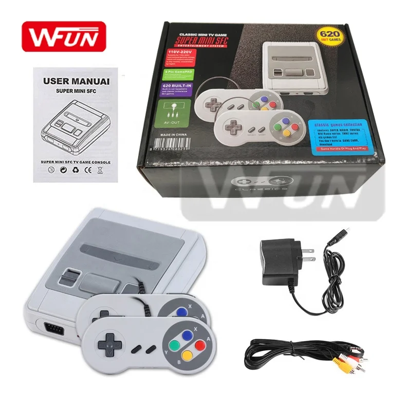  Семейная телевизионная приставка Plug & Play Super mini SFC 620 игровая консоль ретро видео игра для детей и взрослых