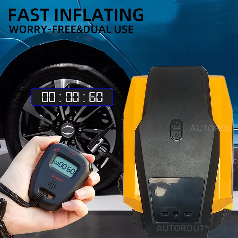 dc 12v  150psi plastic air compressor digital mini small tyre inflator  air compressor