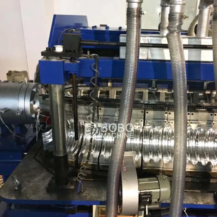 Electric high speed plastic corrugated pipe double wall extrusion machine