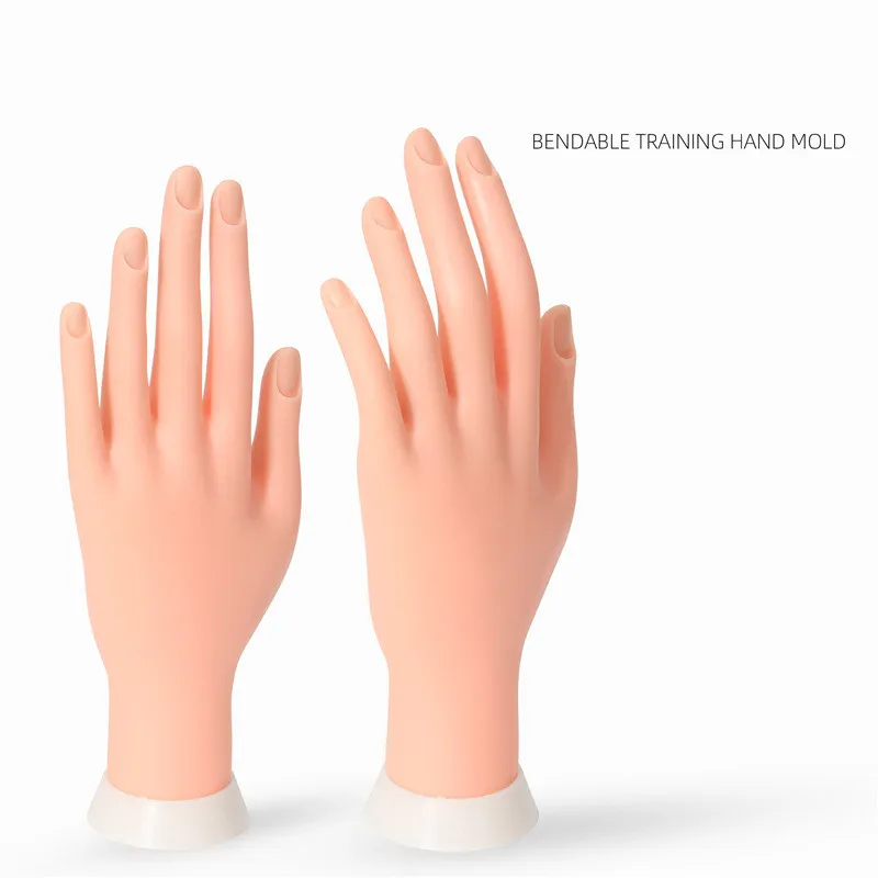 Nail Art Training Hand acrylic nails practice hand