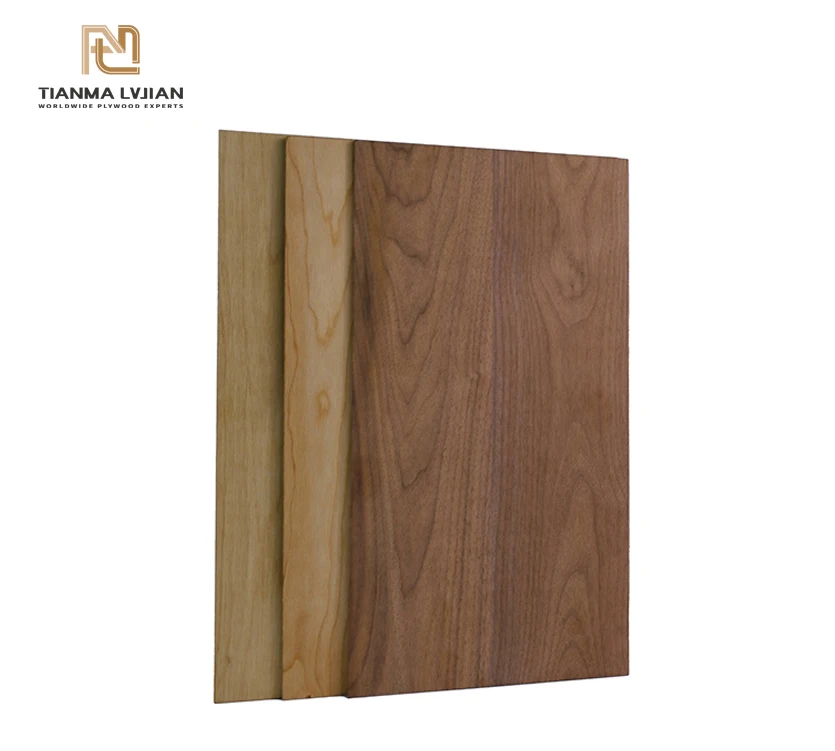 4x8 Size 0.5-5mm High Quality 3 Layer Cherry Solid Wood Board Veneer Solid Wood Flooring