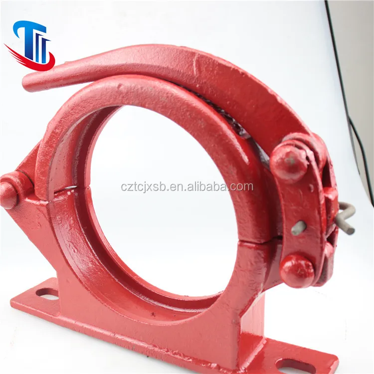 concrete pump pipe clamp with pedestal support coupling 5 inch DN125