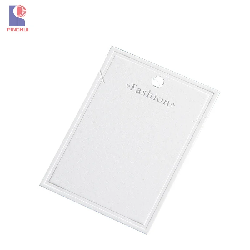 Hot Sale Garment Custom Paper Tag Price Logo Retail sock Eco Friendly Hang