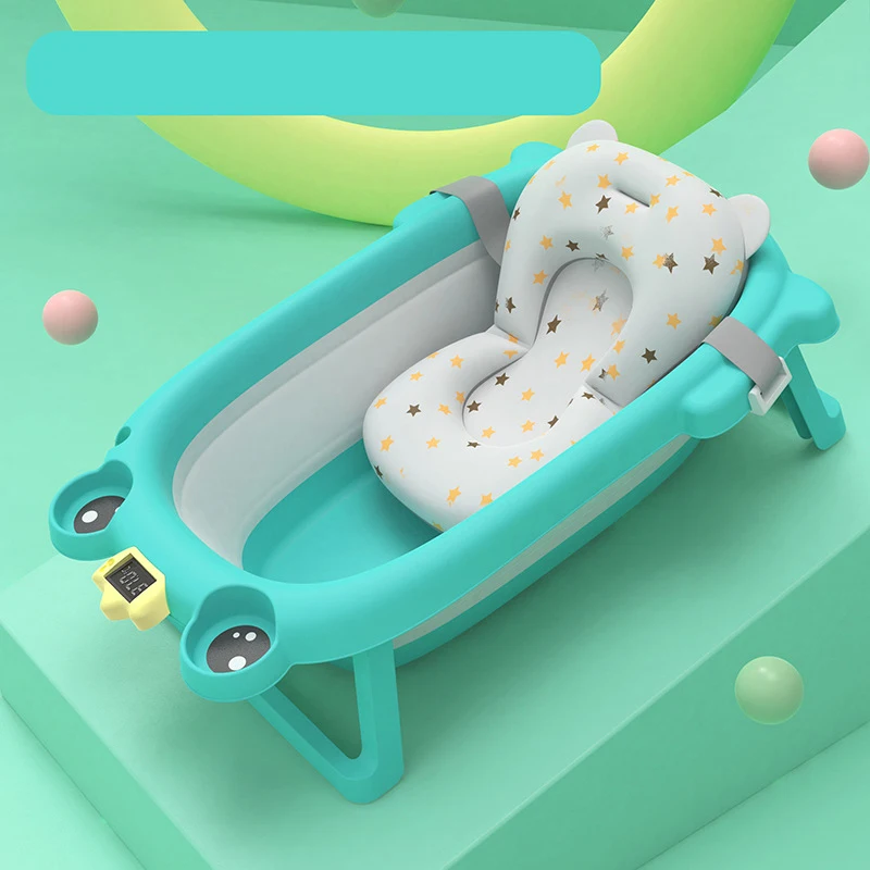 Hot Sell Bath Tub For Children Infant Baby And Newborn Baby Frog Non Slip BathtubTemperature Sensing Comfortable Bathtub