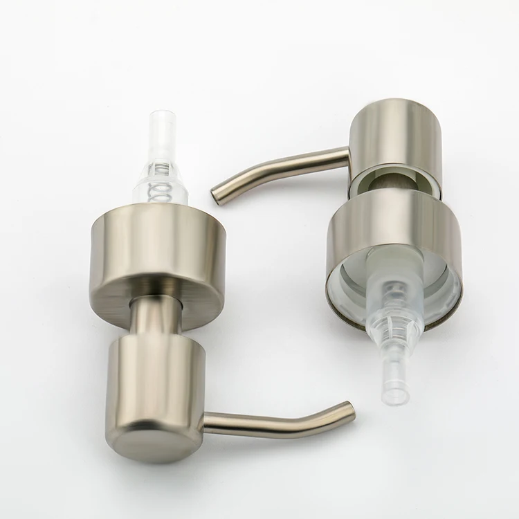 28/410 24/410 Wholesale Output Metal Stainless Steel Black Matte Lotion Bottle Pump Dispenser