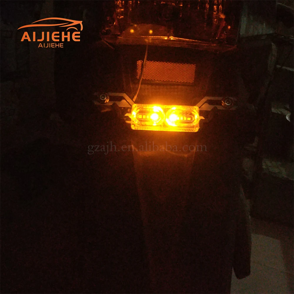 DRL Strobe flash Warning Brake Tail Light Stop Flashing rgb Emergency 12V Motorcycle Light brake Lamp motorcycle led light