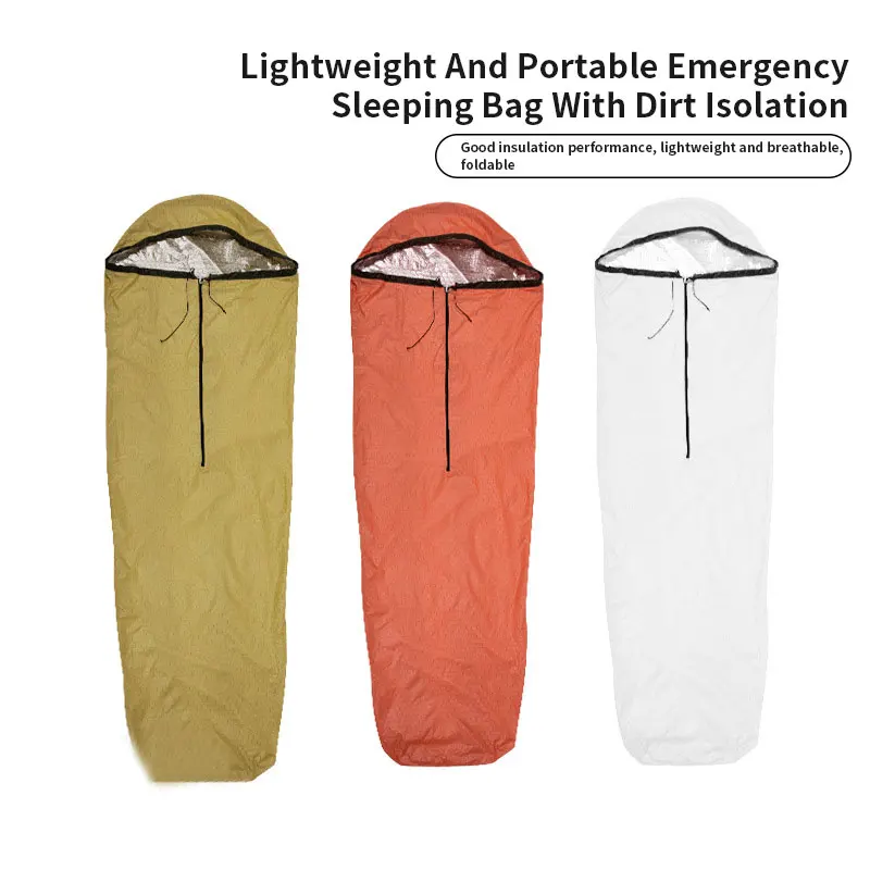 Outdoor Emergency Heat Preservation Camping Adult Sleeping Bags Tent For Camping Foldable Sleeping Bag