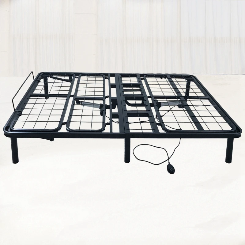 2023 Newest metal bed frame platform black kid single iron double adult size metal bed