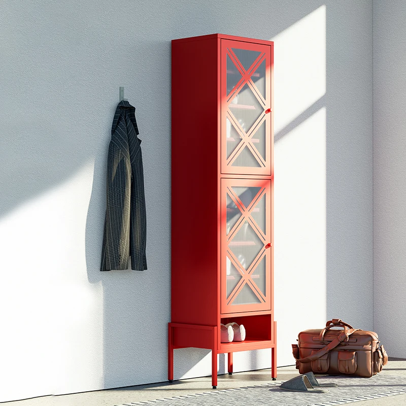 Wholesale Best-selling 2 Doors Modern Design Metal Shoe Cabinet Living Room Storage Cabinet
