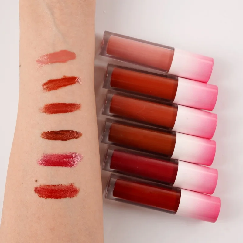 Waterproof Red Matte Liquid Vegan Velvet Matte Vegan Private Label Lipstick
