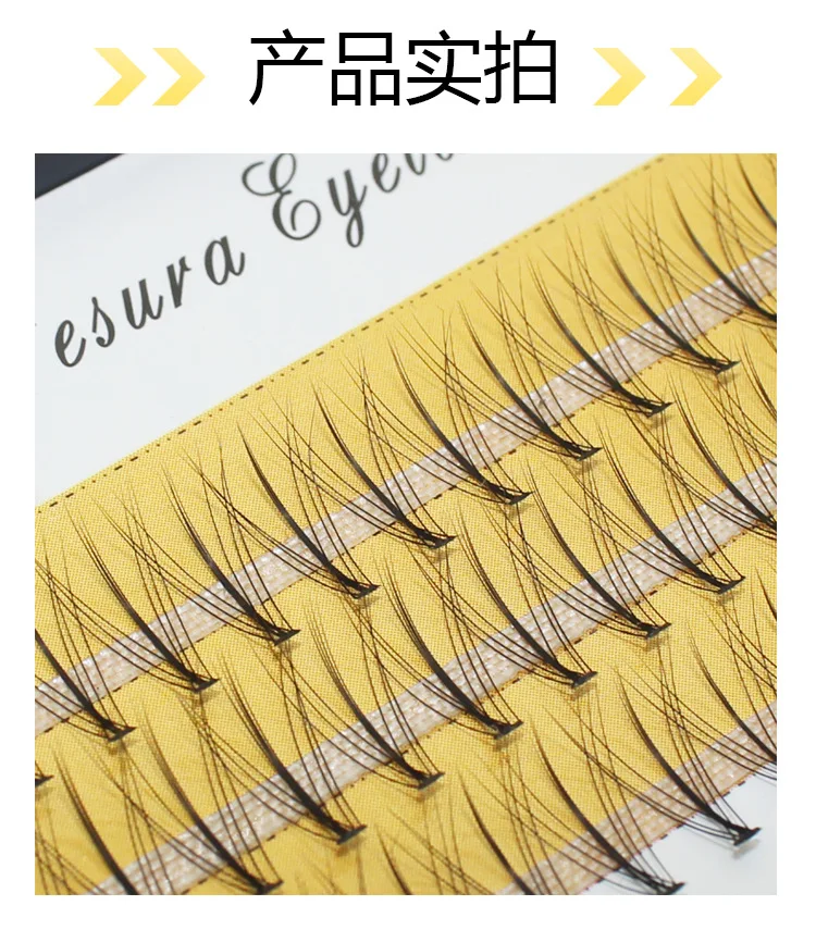 10D Premade Eyelash Fans Manufacturer Volume Fans Eyelash Extension Customized Pre Made Fans 3D 6D 12 root Glitter Black