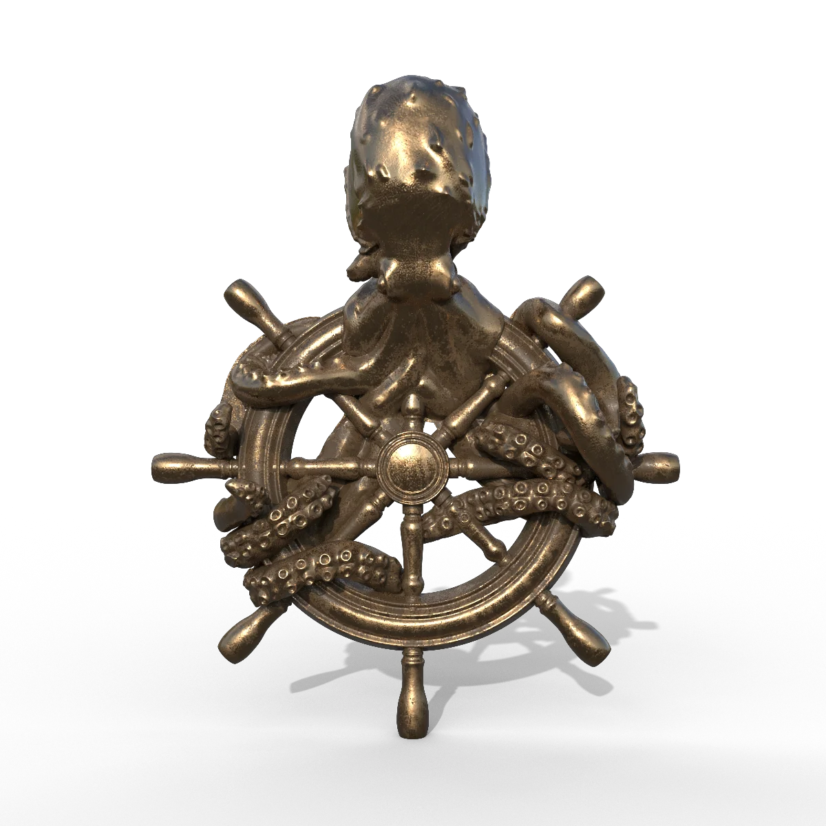 Wholesale Hot Quality Assurance wall hanging decor art custom resin Wall Mounted Animal Head big octopus wall Mounted