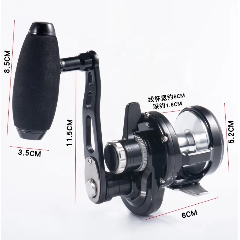 Сделано в Японии металлическая лодка Lurekiller Ocean Jigger 1500HG/1501HG катушка для медленного джиггинга 24 кг тормозная мощность океана