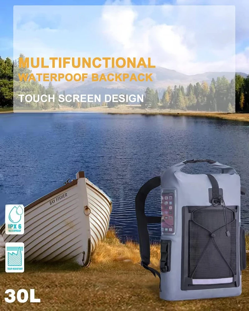 Waterproof Dry Bag Backpack Floating Waterproof Bag Boating Kayak Dry Bag 30L