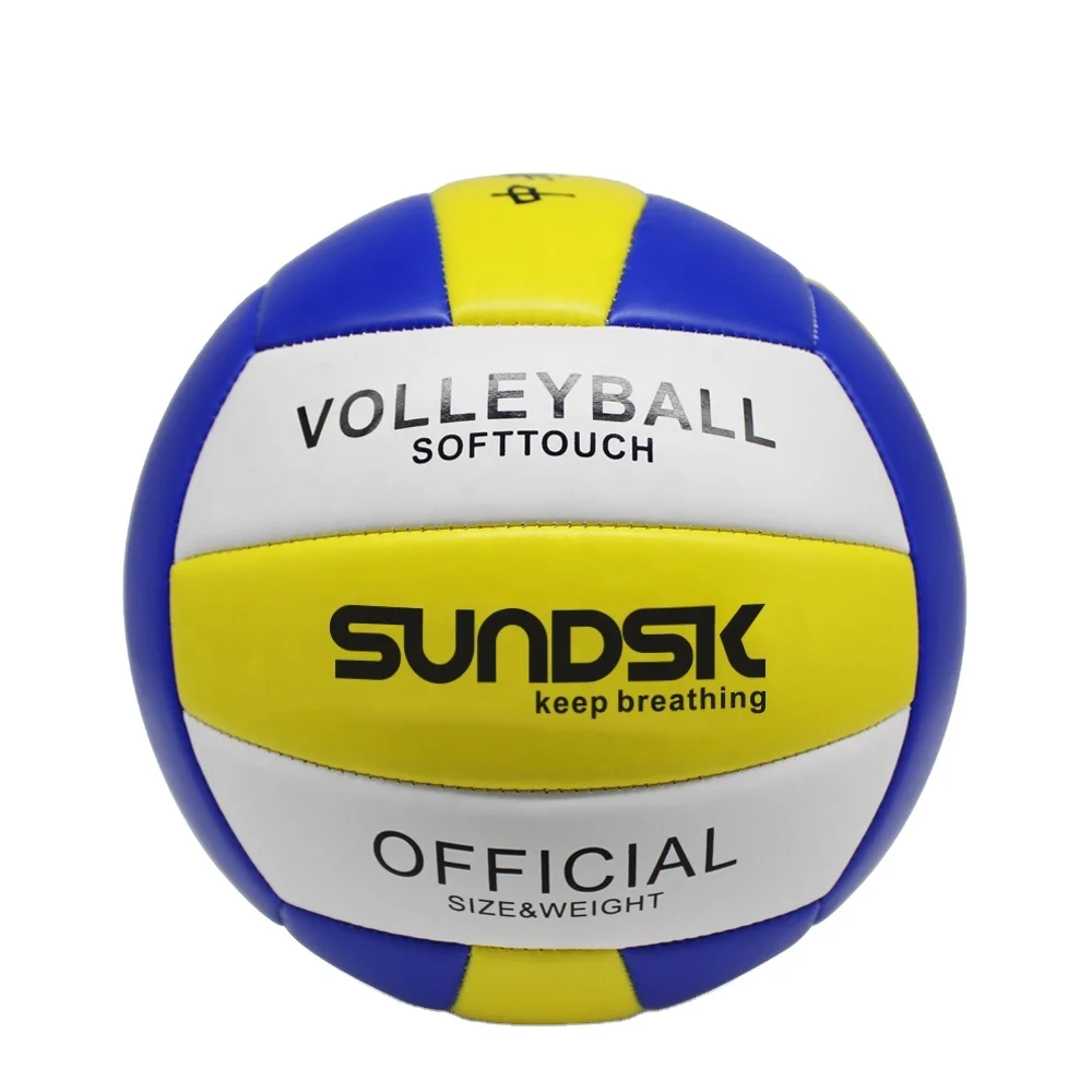 High quality soft touch custom machine stitched wholesale beach volleyball ball for play