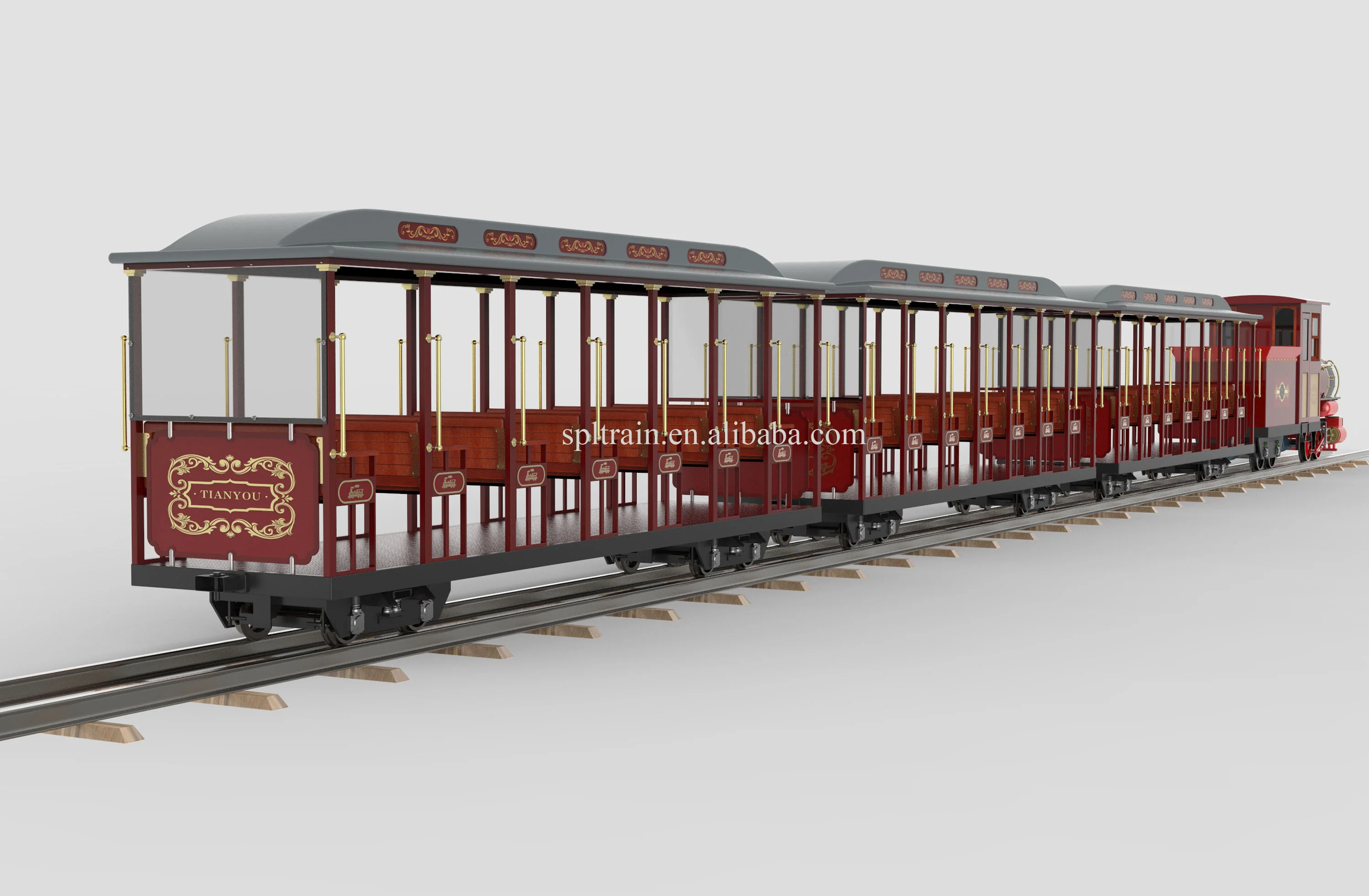 Mini Passenger Outdoor High quality Mall Adult Kiddies Games Sightseeing Electric Diesel Generator Battery Track Train For Sale