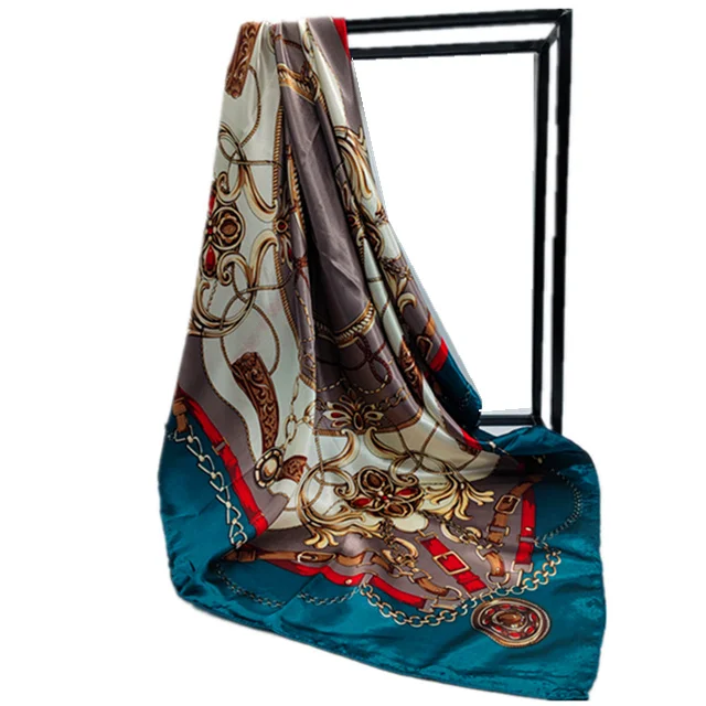 Custom china square fashion ladies scarf custom printed scarves silk satin scarf