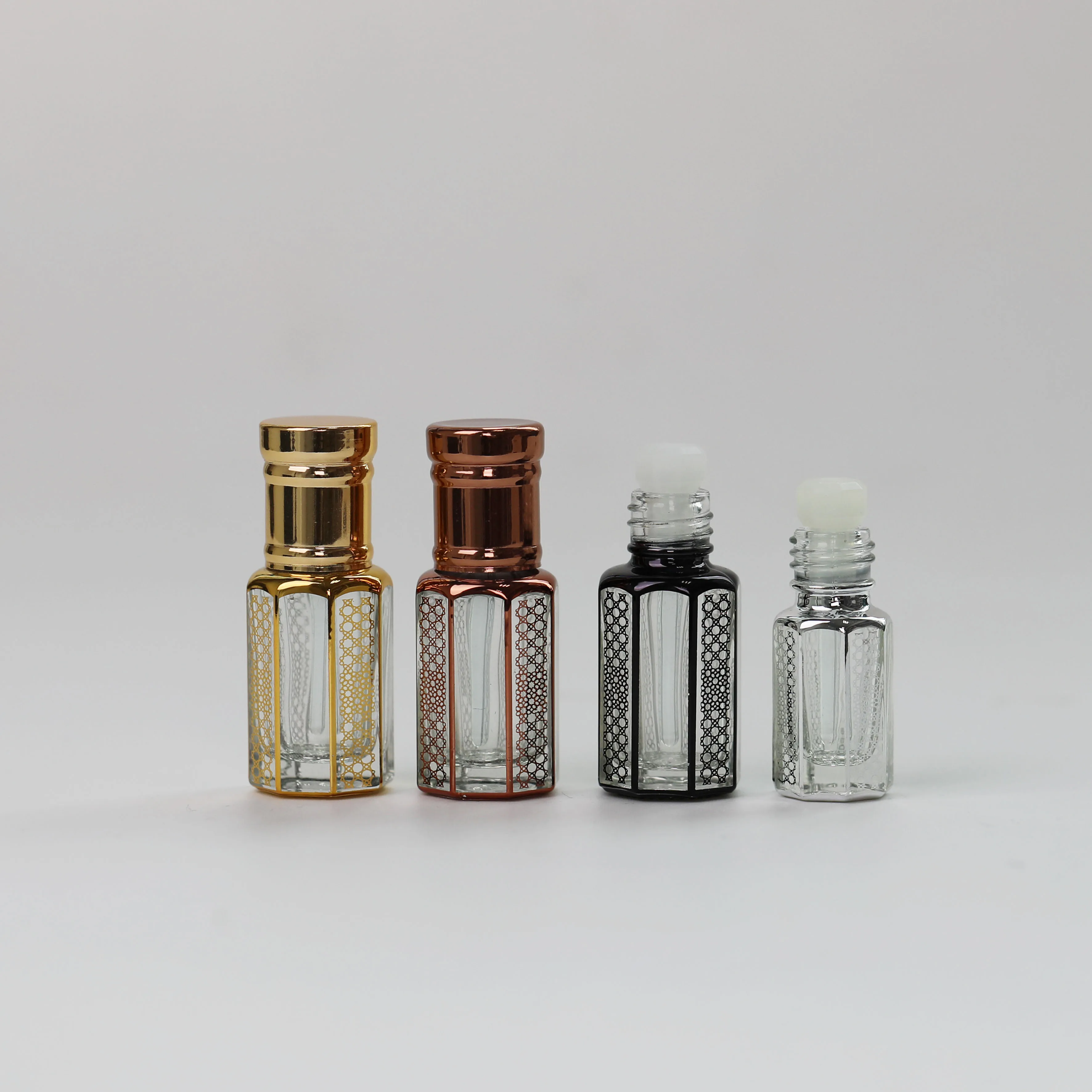 Portable Mini 3Ml 6Ml 12Ml Perfume Oil Attar Bottles Glass,Empty Glass 3Ml Attar Oil Bottles Perfume
