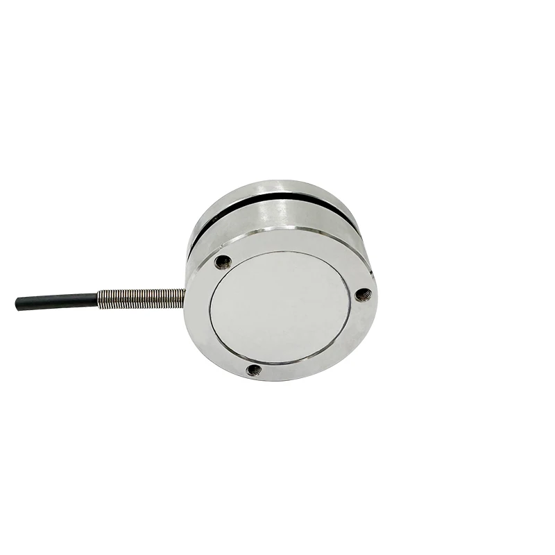 Flange mounted 1T mini compression load cell flat membrane box 10kg 500kg force sensor transducer for lab research