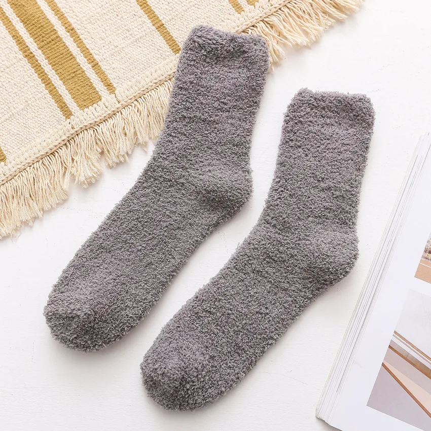 Fluffy bed mens fuzzy socks sleep socks indoor socks