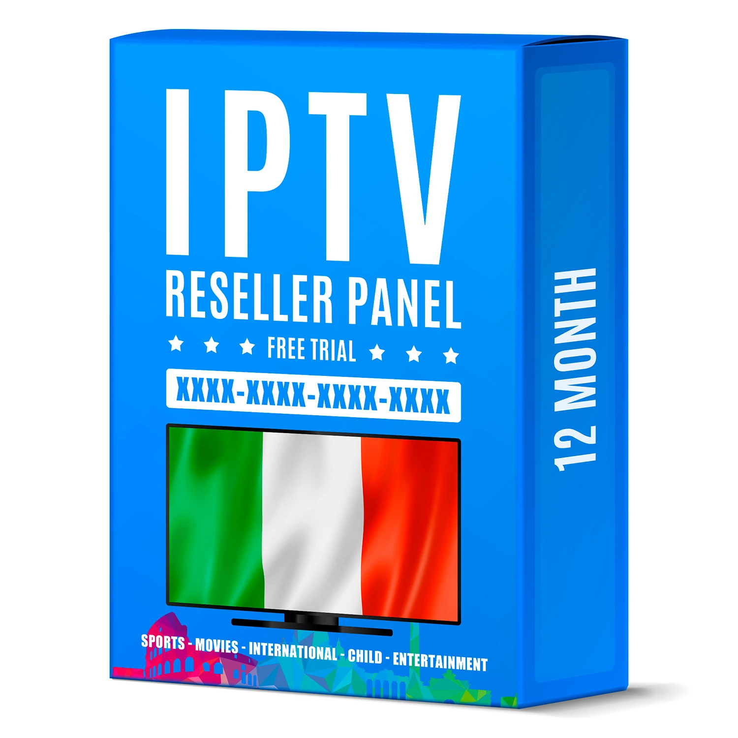  Итальянская Европейская 2021 Iptv XXX 12 месяцев Firestick Бесплатная пробная ТВ-приставка на Android Перепродажа панель M3U телеприставка код