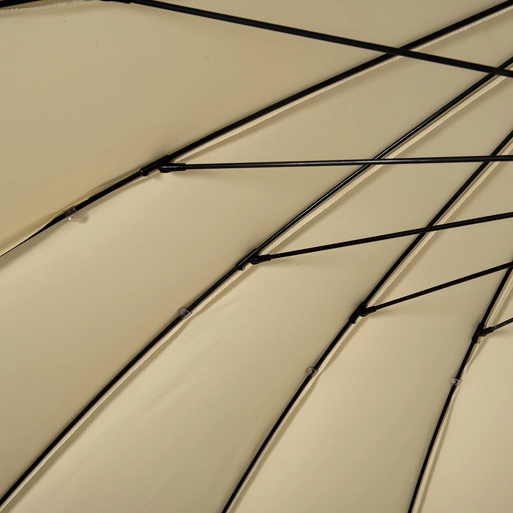300cm Offset Fiber Glass Cantilever Garden  Patio Umbrellas wind-proof frame swimming pool umbrella with steel cross base