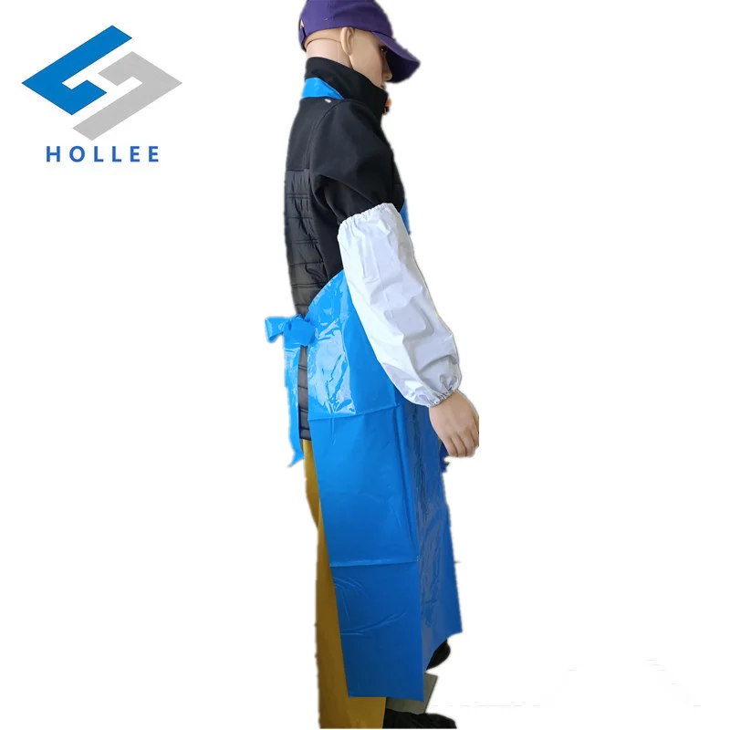 Food Processing Butcher Work Apron Blue light weight Anti-Fouling Waterproof rubber TPU/PVC Aprons