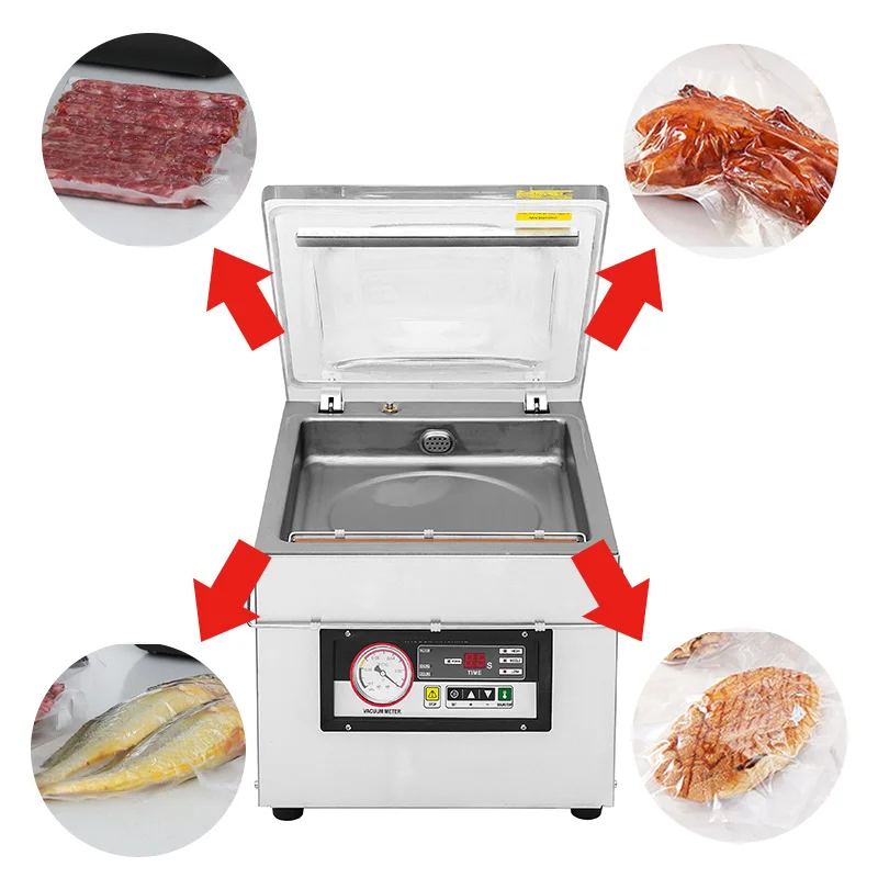 Bespacker Desktop Commercial Vacuum Sealer Dry Fruit Snacks Vacuum Packing Machine
