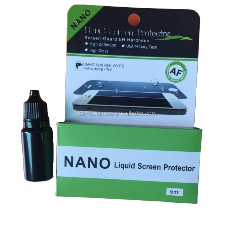 100% Подлинная фабрика 5 мл нано жидкая защита для экрана нанотехнология невидимая Защитная пленка для сенсорного экрана для Samsung S8