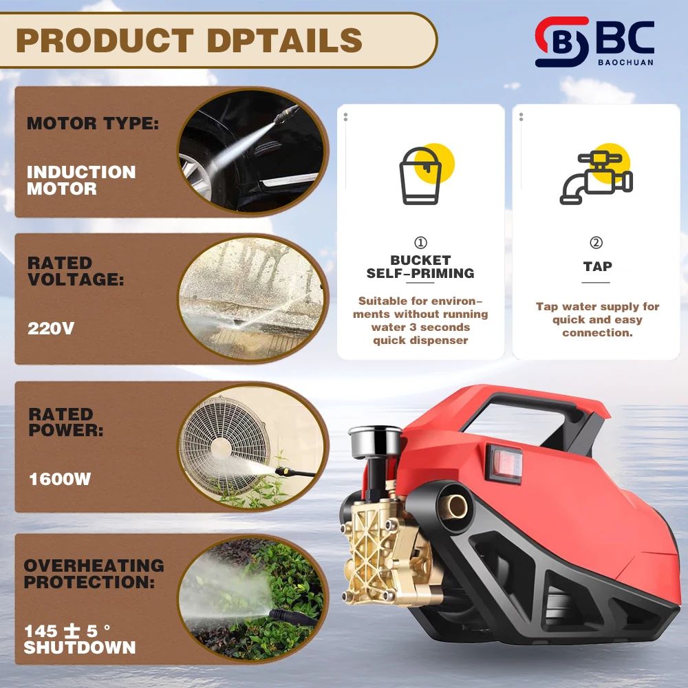 Garden High Pressure Portable Mini Mobile Car Washer Pump