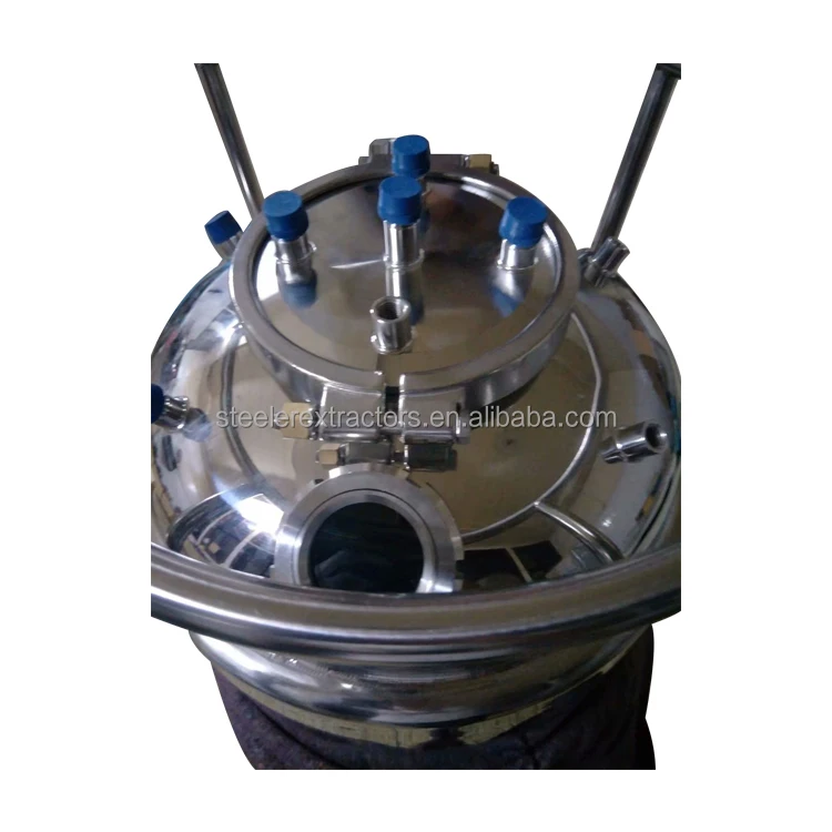 Бак сольвентного растворителя с двойным покрытием из нержавеющей стали, 100 фунтов, с охлаждающей катушкой и бутановой трубкой