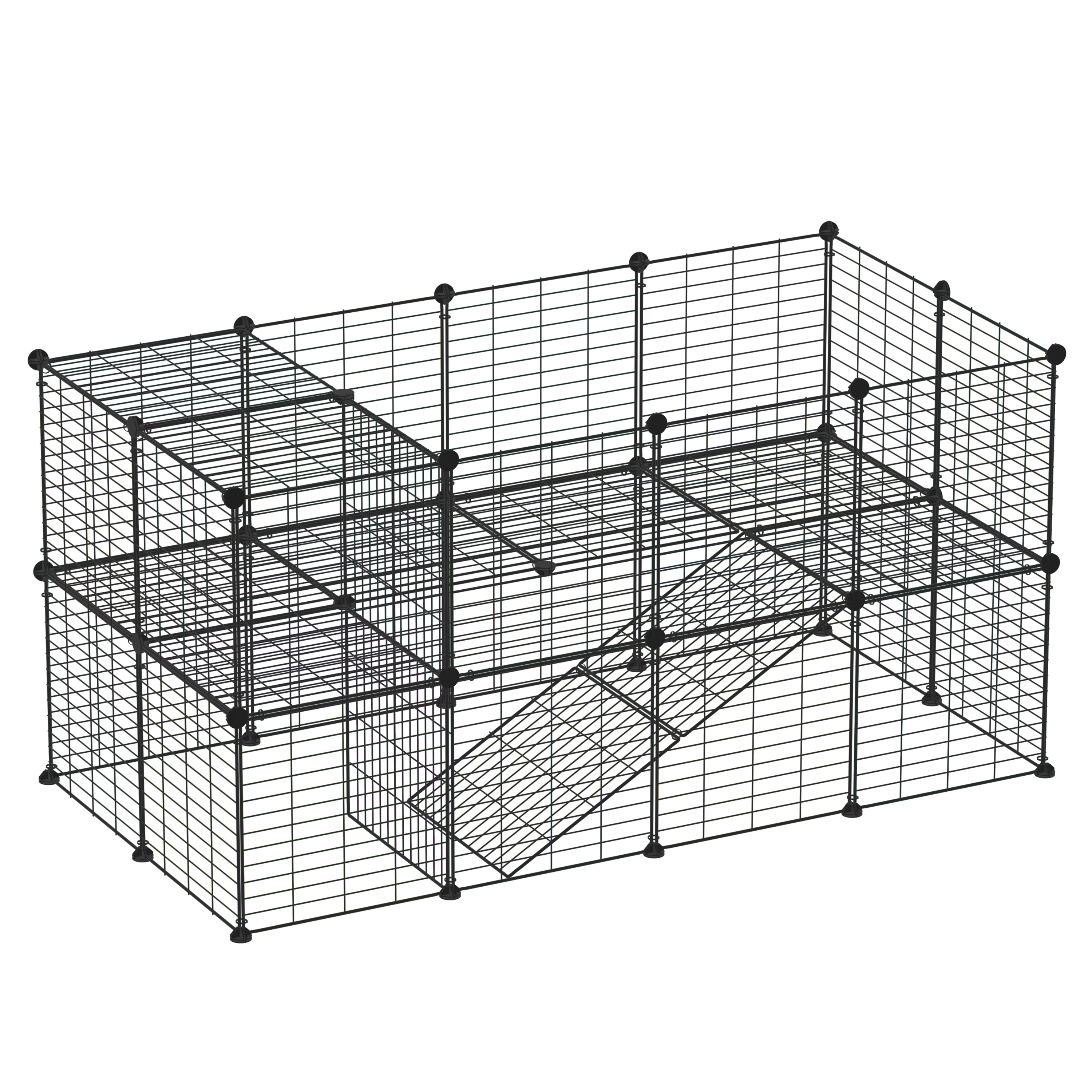 DIY Combination Foldable Pet Playpen  for small animals Pet Metal Wire Fence
