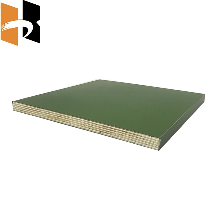 High Quality 1220x2440mm 12mm 15mm Green Plastic Film Faced Plywood For Construction