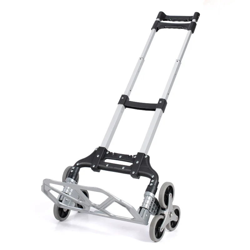 75kg Folding Hand Trolley Aluminium Alloy Climbing Stairs Hand Cart